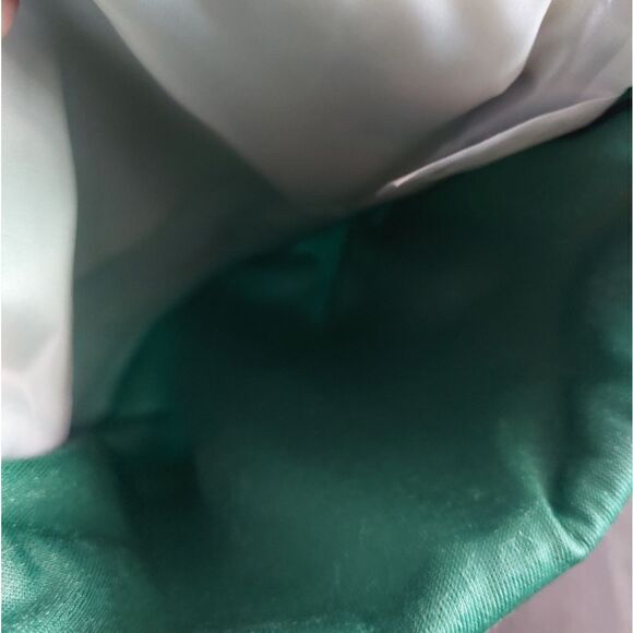 Disney Mickey Mouse Christmas Stocking Green Embroidered Plush Red Cuff - Picture 4 of 6